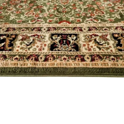 Orientalischer Stückteppich 200x300 cm LUCHO - grün / gemustert