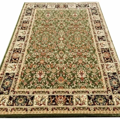 Orientalischer Stückteppich 70x140 cm LUCHO - grün / gemustert