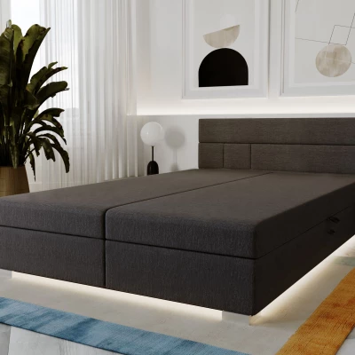 Boxspringbett 180x200 ROSIE 1 - dunkelgrau