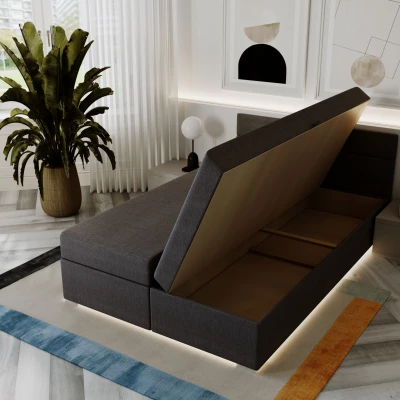 Boxspringbett 180x200 ROSIE 1 - schwarz