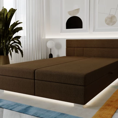 Boxspringbett 180x200 ROSIE 1 - dunkelbraun