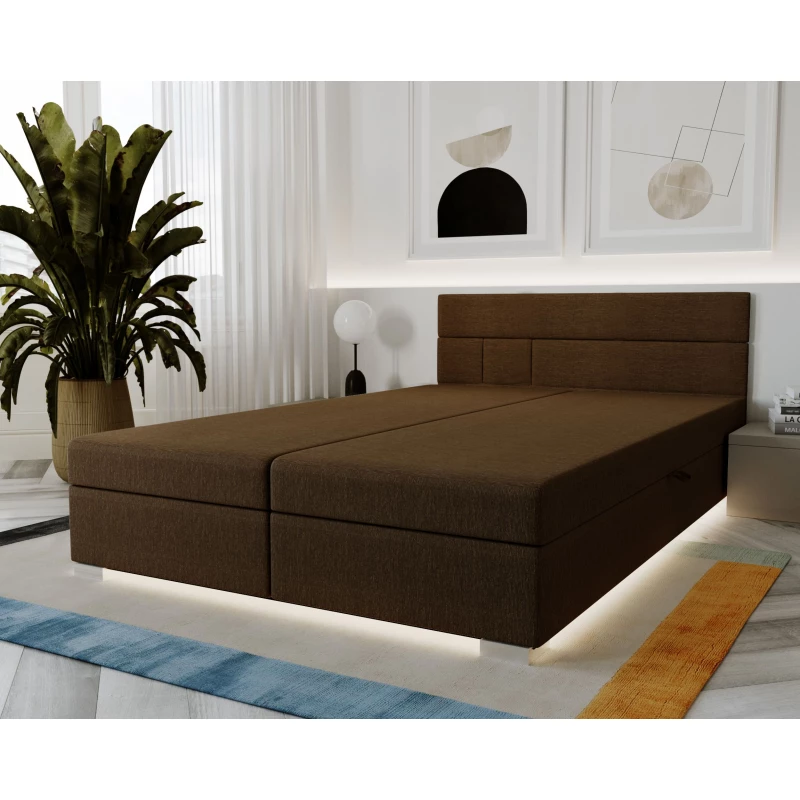 Boxspringbett 180x200 ROSIE 1 - dunkelbraun