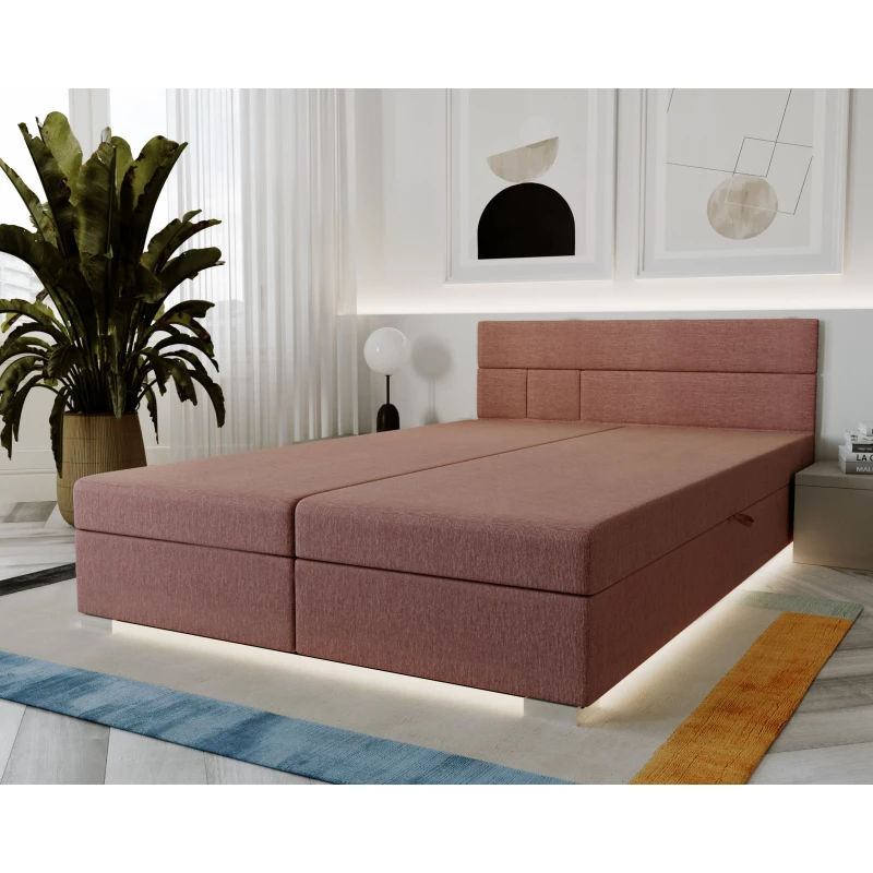 Boxspringbett 180x200 ROSIE 1 - rosa