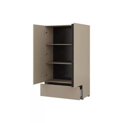 Schrank mit Schublade 89 cm GLENROSE - Kongo / Schwarz