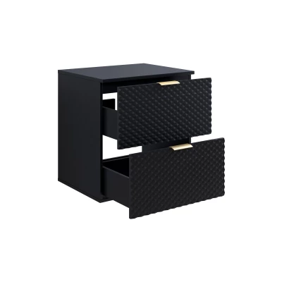 EUREKA Waschbeckenunterschrank 60 cm - schwarz