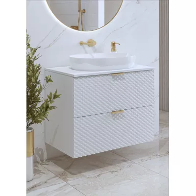 EUREKA Waschbeckenunterschrank 80 cm - weiß