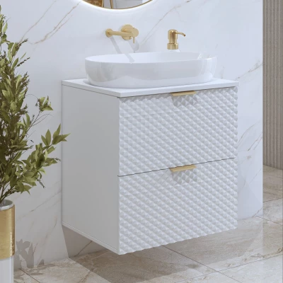 EUREKA Waschbeckenunterschrank 60 cm - weiß