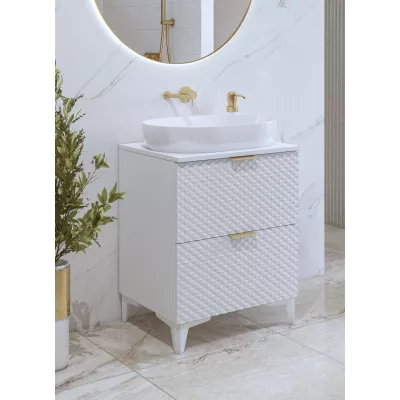 EUREKA Waschbeckenunterschrank 60 cm - weiß