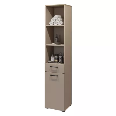 TRISS Hochschrank mit Wäschekorb – Kongo/Eiche