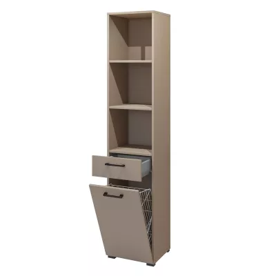 TRISS Hochschrank mit Wäschekorb – Kongo/Eiche