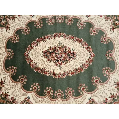 Orientalischer Stückteppich 70x140 cm LUCHO oval - grün