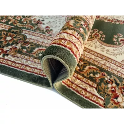 Orientalischer Stückteppich 70x140 cm LUCHO oval - grün