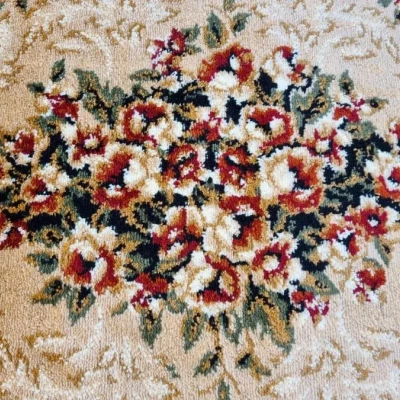 Orientteppich 140x190 cm LUCHO oval - creme