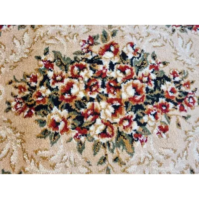 Orientalischer Stückteppich 60x100 cm LUCHO oval - creme