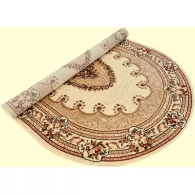 Orientalischer Stückteppich 60x100 cm LUCHO oval - creme