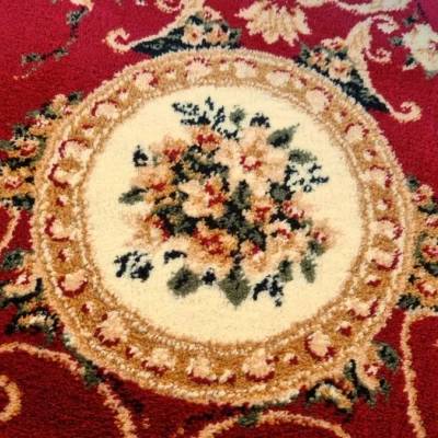 Ovaler Teppich 70x140 cm LUCHO - rot