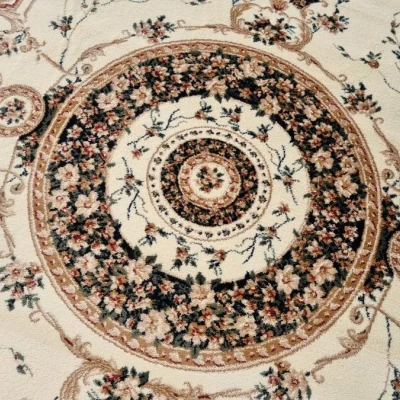 Ovaler Teppich 60x100 cm LUCHO - creme