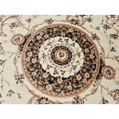 Ovaler Teppich 60x100 cm LUCHO - creme