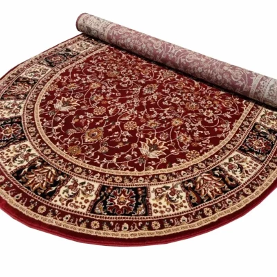 Gemusterter Teppich 60x100 cm LUCHO oval - rot