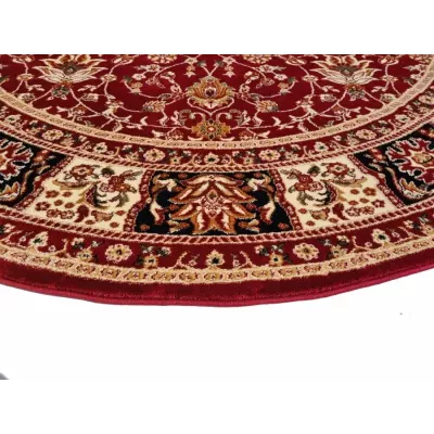 Gemusterter Teppich 60x100 cm LUCHO oval - rot