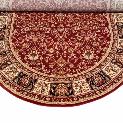 Gemusterter Teppich 60x100 cm LUCHO oval - rot