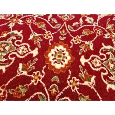Gemusterter Teppich 60x100 cm LUCHO oval - rot
