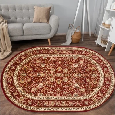 Gemusterter Teppich 160x220 cm LUCHO - rot