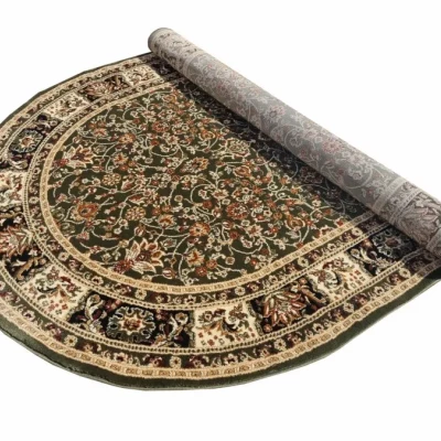 Gemusterter Teppich 70x140 cm LUCHO oval - grün