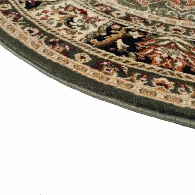 Gemusterter Teppich 60x100 cm LUCHO oval - grün
