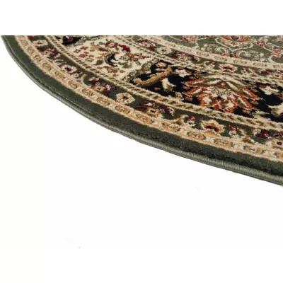 Gemusterter Teppich 60x100 cm LUCHO oval - grün