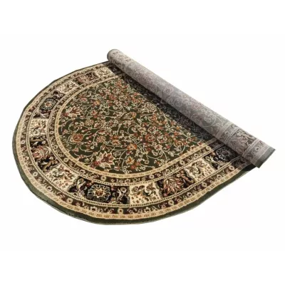 Gemusterter Teppich 60x100 cm LUCHO oval - grün