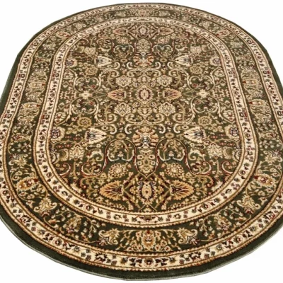 Gemusterter Teppich 140x190 cm LUCHO - grün