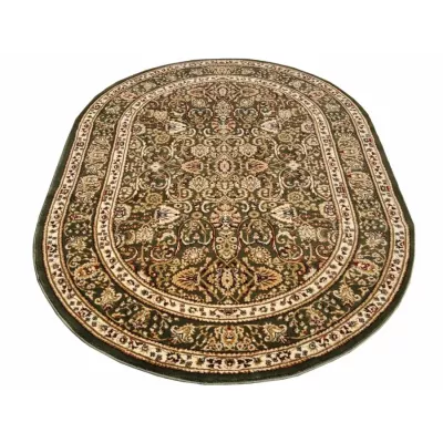 Gemusterter Teppich 140x190 cm LUCHO - grün