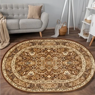 Gemusterter Teppich 70x140 cm LUCHO - braun