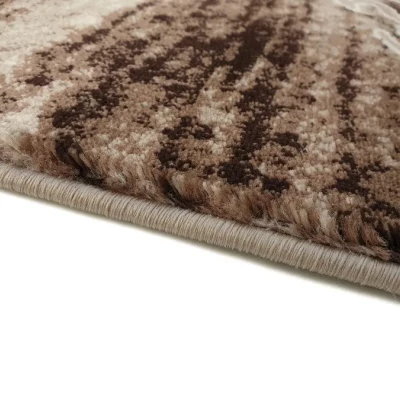 Moderner Stückteppich 150x300 cm DEMIAN - beige / braun