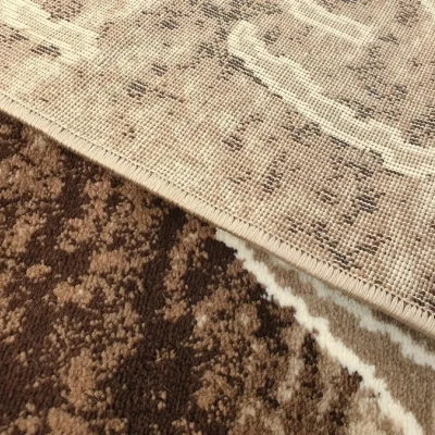 Moderner Stückteppich 150x300 cm DEMIAN - beige / braun