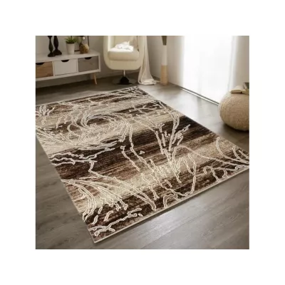 Moderner Stückteppich 150x300 cm DEMIAN - beige / braun