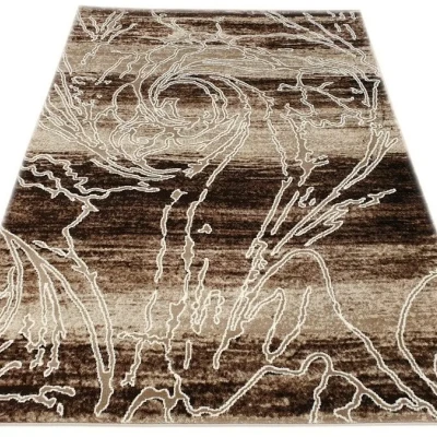 Moderner Stückteppich 150x300 cm DEMIAN - beige / braun
