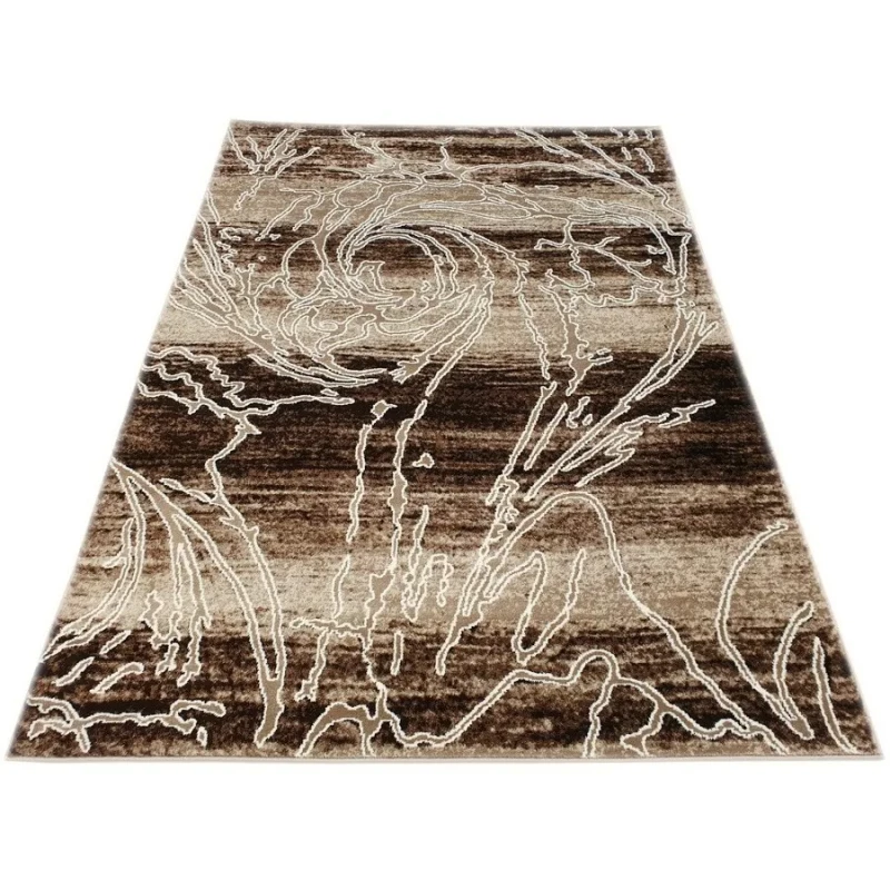 Moderner Stückteppich 150x300 cm DEMIAN - beige / braun