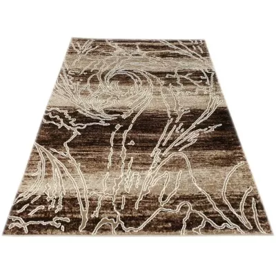 Moderner Stückteppich 150x300 cm DEMIAN - beige / braun