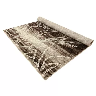 Moderner Stückteppich 150x300 cm DEMIAN - beige / braun