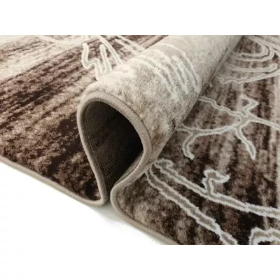 Moderner Stückteppich 150x300 cm DEMIAN - beige / braun