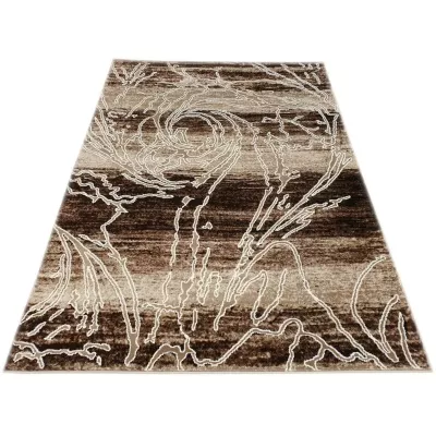 Moderner Stückteppich 150x300 cm DEMIAN - beige / braun
