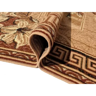 Gemusterter Teppich 50x90 cm LUKEN - beige / braun