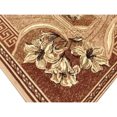 Gemusterter Teppich 50x90 cm LUKEN - beige / braun