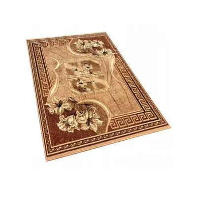Gemusterter Teppich 50x90 cm LUKEN - beige / braun