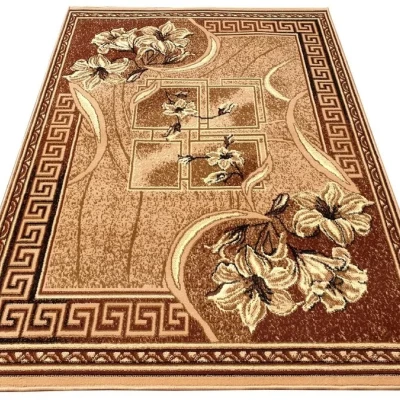 Gemusterter Teppich 50x90 cm LUKEN - beige / braun