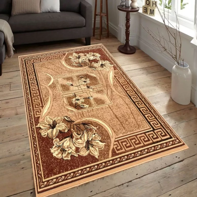 Gemusterter Teppich 50x90 cm LUKEN - beige / braun