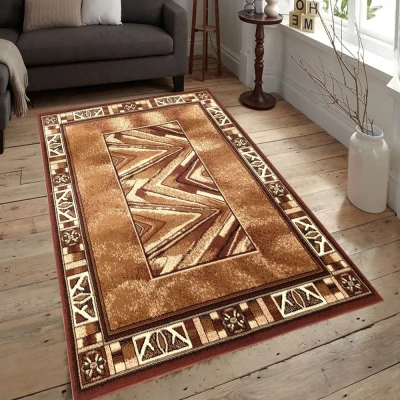 Gemusterter Stückteppich 50x90 cm LUKEN - braun