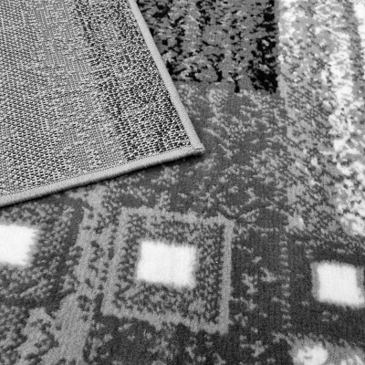Geometrischer Teppich 50x90 cm LUKEN - grau